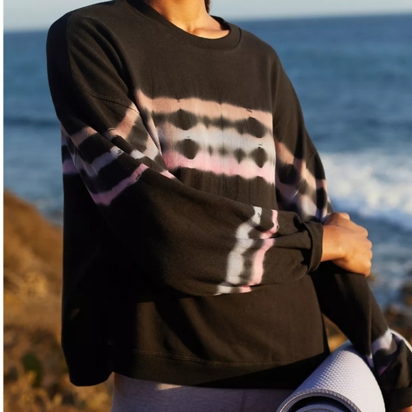 Electric & Rose Betty Tie Dye Sweatshirt in Onyx & Multi Medium - Picture 2 of 8